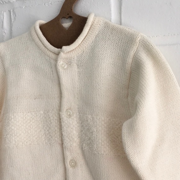 Baby Girl Classic Cream Cardigan ~ New With Tags Size 12 Months - Picture 2 of 7